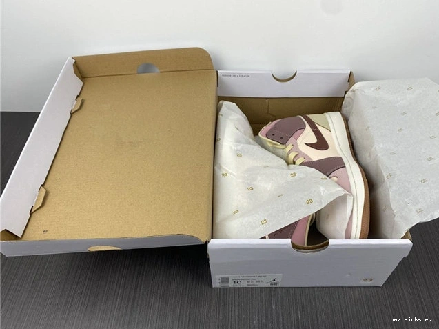 Rep Onekick Dark 3697 Mauve Pony Smoky Jordan1 Mid Modern DO7440- SE 1014